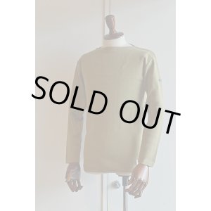 画像: FILEUSE D'ARVOR BASQUE SHIRT Brest Made in France フィールズダルボー バスクシャツ ブレスト ヴィンテージリブ KHAKI  