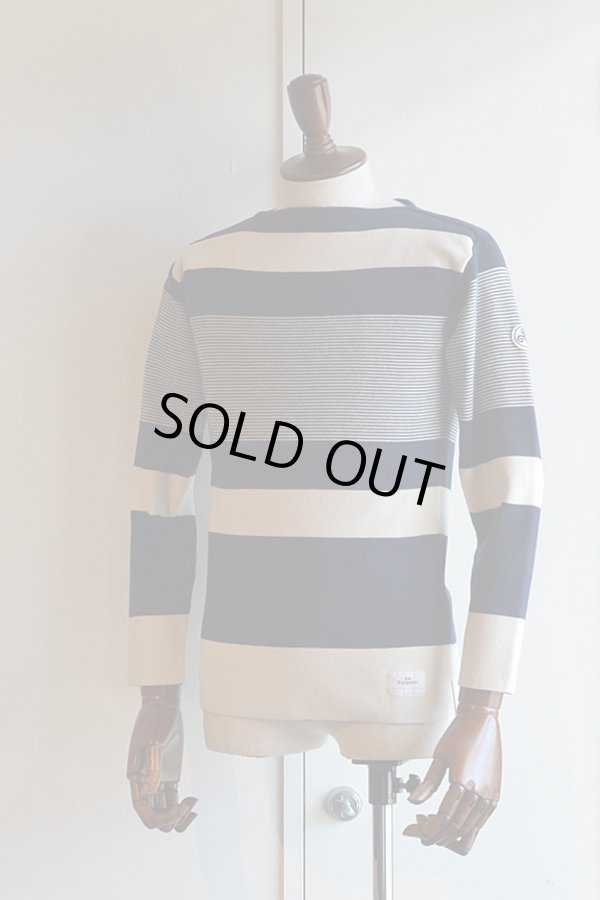 画像1: FILEUSE D'ARVOR BASQUE SHIRT Brest Made in France フィールズダルボー バスクシャツ ブレスト ヴィンテージリブ HAVERSACK別注