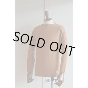 画像: FILEUSE D'ARVOR BASQUE SHIRT Brest Made in France フィールズダルボー バスクシャツ ブレスト ヴィンテージリブ CAMEL