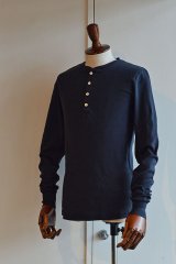 画像: Schiesser Henley Neck Long Sleeve KARL HEINZ Blueblack シーサー