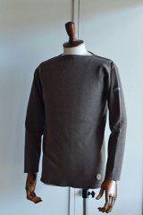 画像: カネル バスクシャツ ミッドシップ ヴィンテージリブ フランス製 Kanell industriel BASQUE SHIRT Midship Made in France CHOCOLAT