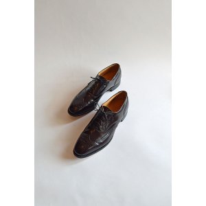 画像: デッドストック ジョンストンアンドマーフィー オプティマ フルブローグ ボルドー 10B Dead Stock Johnston＆Murphy Optima Made in USA  Wing Tip