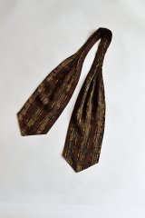 画像: 1960'S ヴィンテージトゥータルアスコットタイ 幾何学模様 Vintage TOOTAL Ascot Tie Geometric Pattern MADE IN ENGLAND 