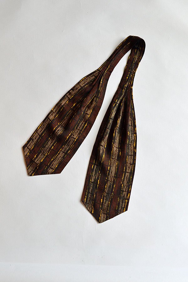 画像1: 1960'S ヴィンテージトゥータルアスコットタイ 幾何学模様 Vintage TOOTAL Ascot Tie Geometric Pattern MADE IN ENGLAND 