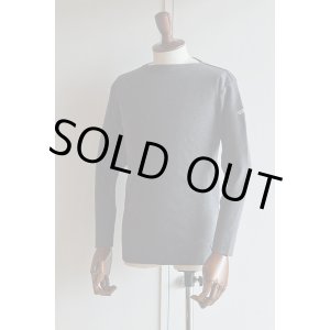 画像: カネル バスクシャツ ミッドシップ ヴィンテージリブ フランス製 Kanell industriel BASQUE SHIRT Midship Made in France Charcoal