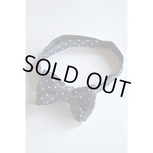 画像: オリジナルシルクボウタイ ネイビードット フランス製 Original Bowtie Made in France Navy Dot