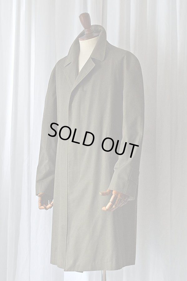画像1: 1970's ヴィンテージバーバリーステンカラーコート カーキ 48 Vintage Burberry Balmacaan Coat 