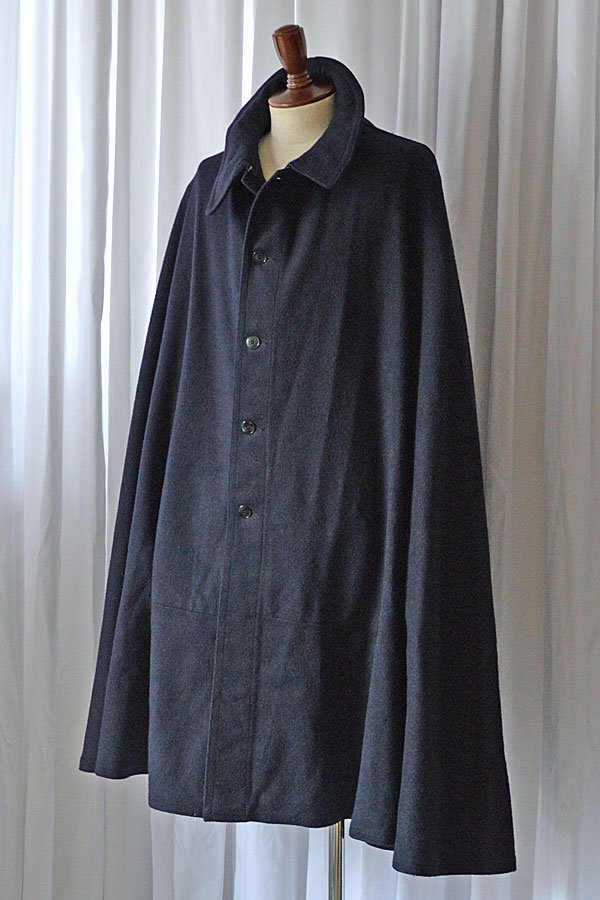 画像1: 1910s〜20s アンティーク アンペルメアーブル  ケープ マント ポンチョ パスカルウール Antique Impermeable Cloak Poncho Made in France Pascalwool