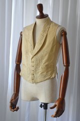 画像: 1850s アンティークディナーウエストコート 刺繍 ビスポークオーダー品  Antique Dinner Waistcoat Handmade Made in France Bespokeorder