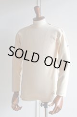 画像: カネル バスクシャツ ミッドシップ ヴィンテージリブ フランス製 Kanell industriel BASQUE SHIRT Midship Made in France ECRU