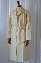 画像: 1940s〜50s デッドストック ヴィンテージ フレンチアーミー ホスピタルコート メディカルコート サイズ3 Vintage French Military Hospital Coat Made in France Dead Stock