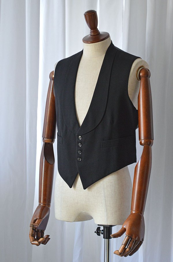 画像1: 1920s〜30s アンティークディナーウエストコートハンドメイド Antique Dinner Waistcoat Handmade Made in England