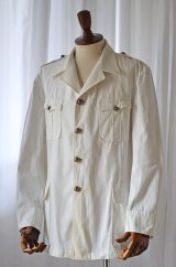 画像: 1920s〜1930s ヴィンテージフレンチネイビーセレモニージャケット 白 Vintage French Navy Ceremony Jacket Made in France