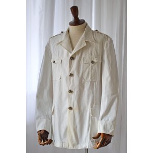 画像: 1920s〜1930s ヴィンテージフレンチネイビーセレモニージャケット 白 Vintage French Navy Ceremony Jacket Made in France