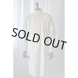 画像: 1890s フレンチアンティークリネンロングシャツファーマーズシャツAntique French Linen Long Shirts Farmer's  