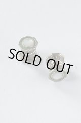 画像: 1920'S〜1930'SヴィンテージカフリンクスSNAP LINKスナップリンク 白蝶貝エナメルグリーン