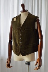 画像: 1920s デッドストック アンティーク フレンチ ウエストコート コーデュロイ antique French Waistcoat Corde Deadstock