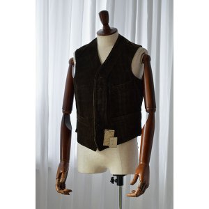 画像: 1910s〜20s デッドストック アンティーク フレンチ ウエストコート コーデュロイ antique French Waistcoat Corde Deadstock