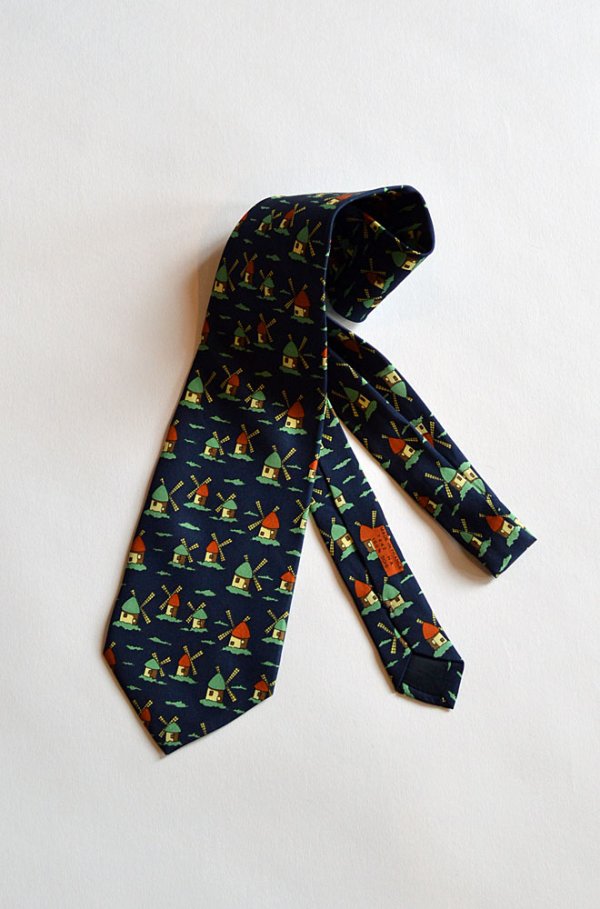画像1: 1970'S〜1980'S ヴィンテージエルメス シルクタイ Vintage Hermes Silk Print Tie