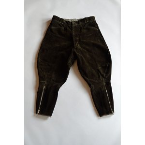 画像: 1930s〜40s ヴィンテージハンティングジョッパーズ  コーデュロイ Vintage Hunting Jodhpurs Trousers French Corduroy Made in France