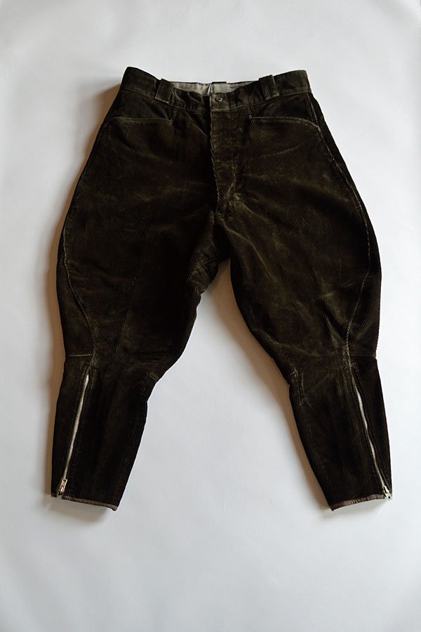 画像1: 1930s〜40s ヴィンテージハンティングジョッパーズ  コーデュロイ Vintage Hunting Jodhpurs Trousers French Corduroy Made in France
