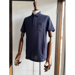 画像: サンスペル リヴィエラポロシャツ  ネイビー Sunspel Riviera Polo Shirt 