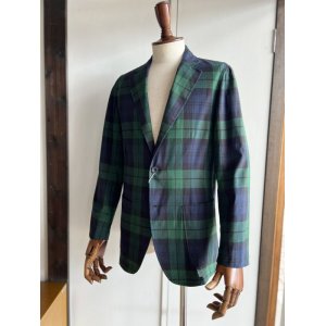 画像: ディーシーホワイト シャツジャケット インドマドラス綿 D.C. WHITE Madras Check Shirt Jacket