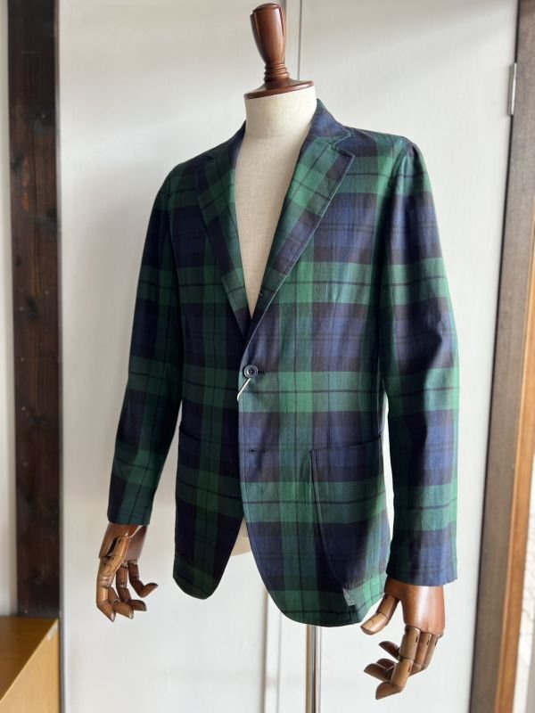 画像1: ディーシーホワイト シャツジャケット インドマドラス綿 D.C. WHITE Madras Check Shirt Jacket