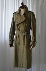 画像: 1980s ヴィンテージバーバリートレンチコート 50 Vintage Burberry Trench Coat カーキ