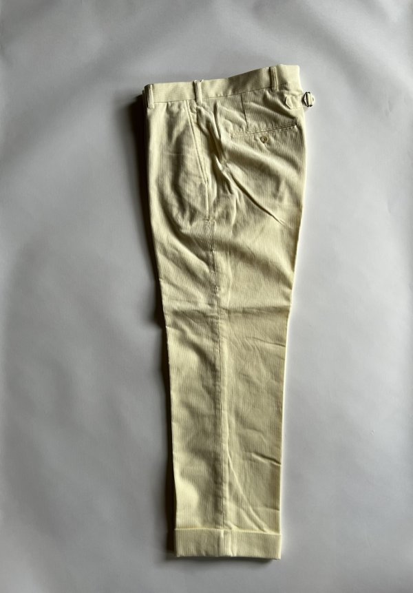 画像1: ディーシーホワイト コーデュロイパンツ オフホワイト D.C. WHITE Corduroy Trousers Off White
