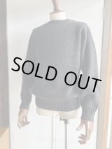 画像: コムアーチ ハンドフレーム クルーネックセーター チャコール4色ミックス Comm.arch. Hand Framed Crew Neck Sweater Dark.Mosaics