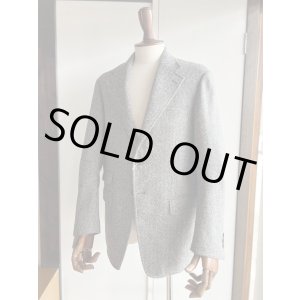 画像: ディーシーホワイト ヘリンボーンツイード ハッキングジャケット D.C. WHITE Herringbone Tweed Hacking Jacket