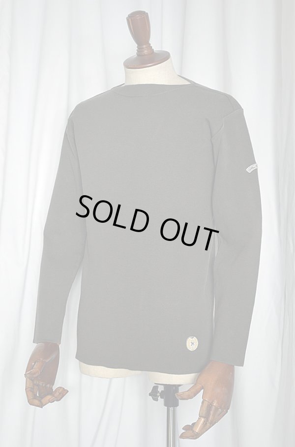 画像1: カネル バスクシャツ ミッドシップ ヴィンテージリブ フランス製 Kanell industriel BASQUE SHIRT Midship Made in France MIDNIGHT