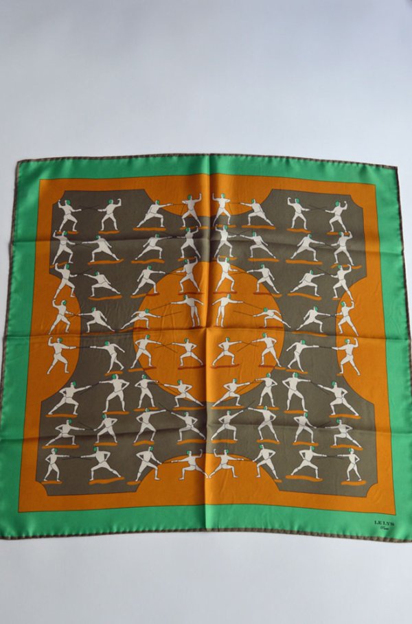 画像1: ルリス シルクスカーフ LE LYS Scarf