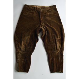 画像: 1930s〜40s ヴィンテージ ベル・ジャルディニエール ハンティングジョッパーズ  コーデュロイ Vintage Belle Jardiniere Hunting Jodhpurs Trousers Made in France