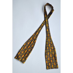 画像: 1970'S〜1980'S シャルベ ボウタイ シルク Charvet Silk Bow Tie Made in France