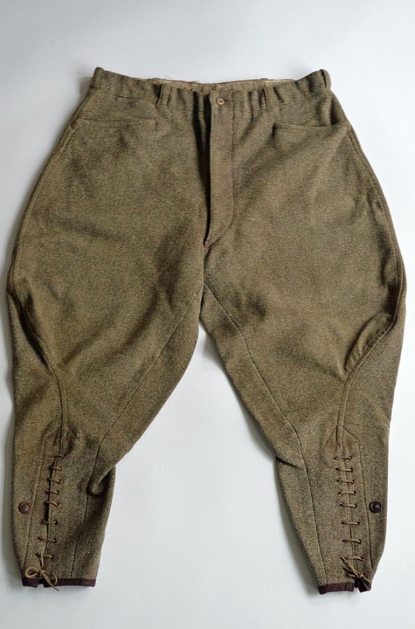 画像1: 1930s〜40s ヴィンテージハンティングジョッパーズ カバードクロス Vintage Hunting Jodhpurs Trousers Covert