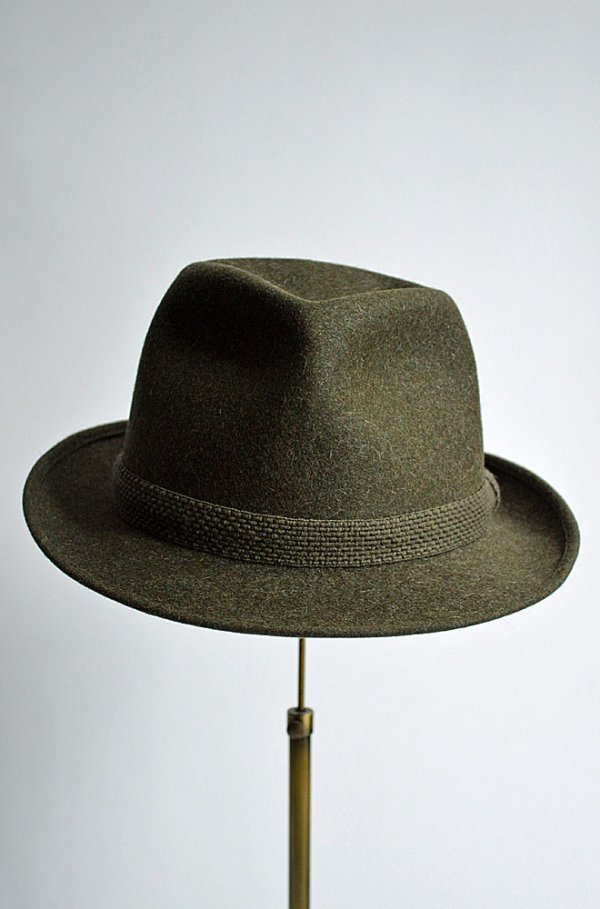 画像1: 1960s ヴィンテージモッチ チロリアンハット エルメス Vintage Motsch Fils Tyrolean Hat Made in France Hermes