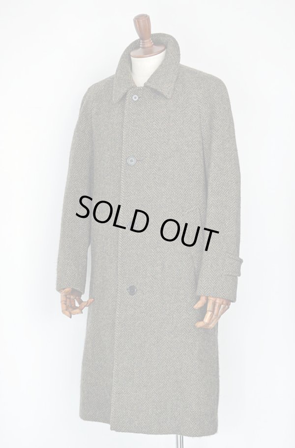 画像1: 1970s アクアスキュータム コート 36 シェットランドツイード ウール100％ 英国王室御用達 Aquascutum Coat Shetland Tweed Wool100% Royal Warrant Holder