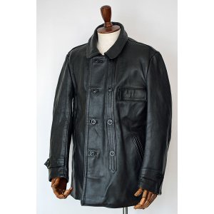 画像: 1960'S〜1970'S ヴィンテージ ル・コルビュジエ レザーダブルジャケット GVF社 Le Corbusier Leather Jacket Double Breasted グリーン