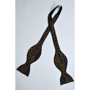 画像: 1970'S〜1980'S ブールナ ボウタイ シルク Bournat Silk Bow Tie