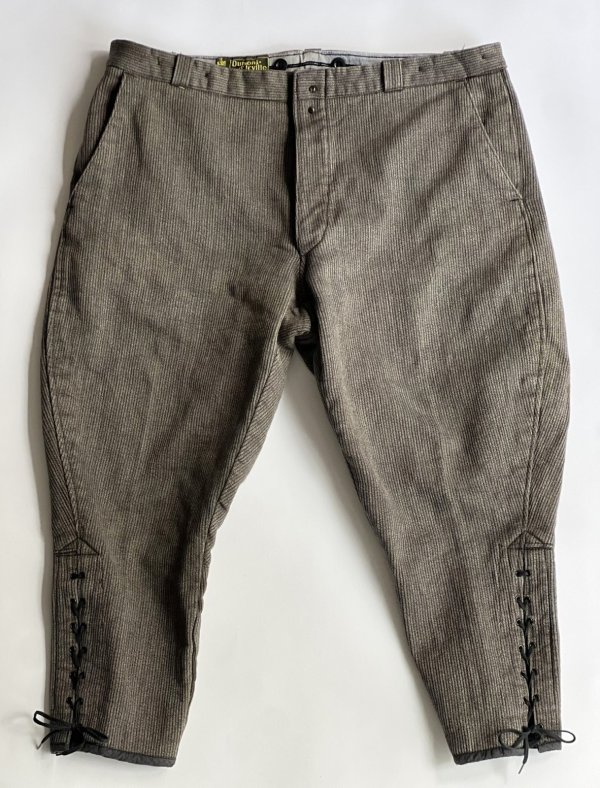 画像1: 1940s〜50s ヴィンテージハンティングジョッパーズ デュモンデュルヴィル ピケ Vintage Hunting Jodhpurs Trousers Dumont d’Urville