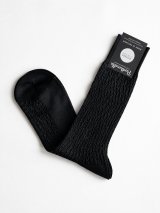 画像: パンセレラ ソックス ヘリンボーン 黒 Pantherella Socks Houndstooth Black