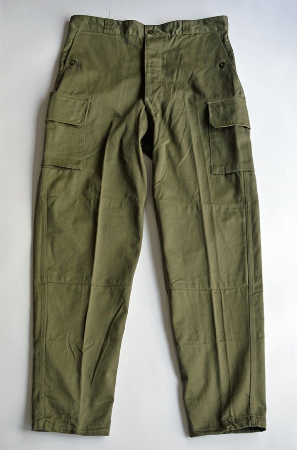 画像1: 1967s デッドストック フランス軍 M64 カーゴパンツ Vintage French Army Dead Stock