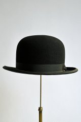 画像: 1920s アンティーク オーブリー ボーラーハット トロワ 58 Antique Haubry Bowler Hat Made in France Troyes