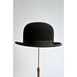 画像: 1920s アンティーク オーブリー ボーラーハット トロワ 58 Antique Haubry Bowler Hat Made in France Troyes