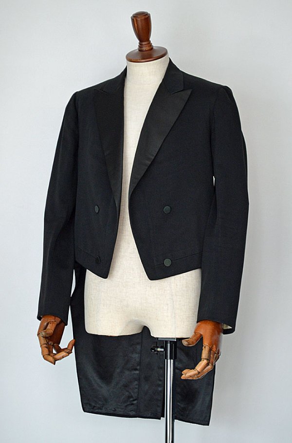 画像1: 1920s アンティークテールコート ハンドメイド フランス Antique Tail Coat Handmade Made in France