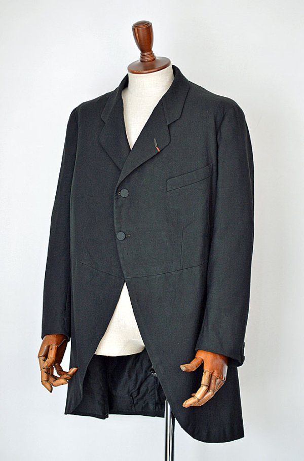 画像1: 1920s アンティークモーニングコート ハンドメイド フランス Antique Morning Coat Handmade Made in France